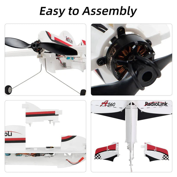 Radiolink A560 Airplane Plug & Play RC Gyro Airplane with 6 Flight Modes & Radio Transmitter Receiver.