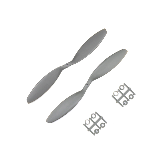 1238 HD Glass Fiber Nylon Propellers 1CW+1CCW - (1pair) - Grey.