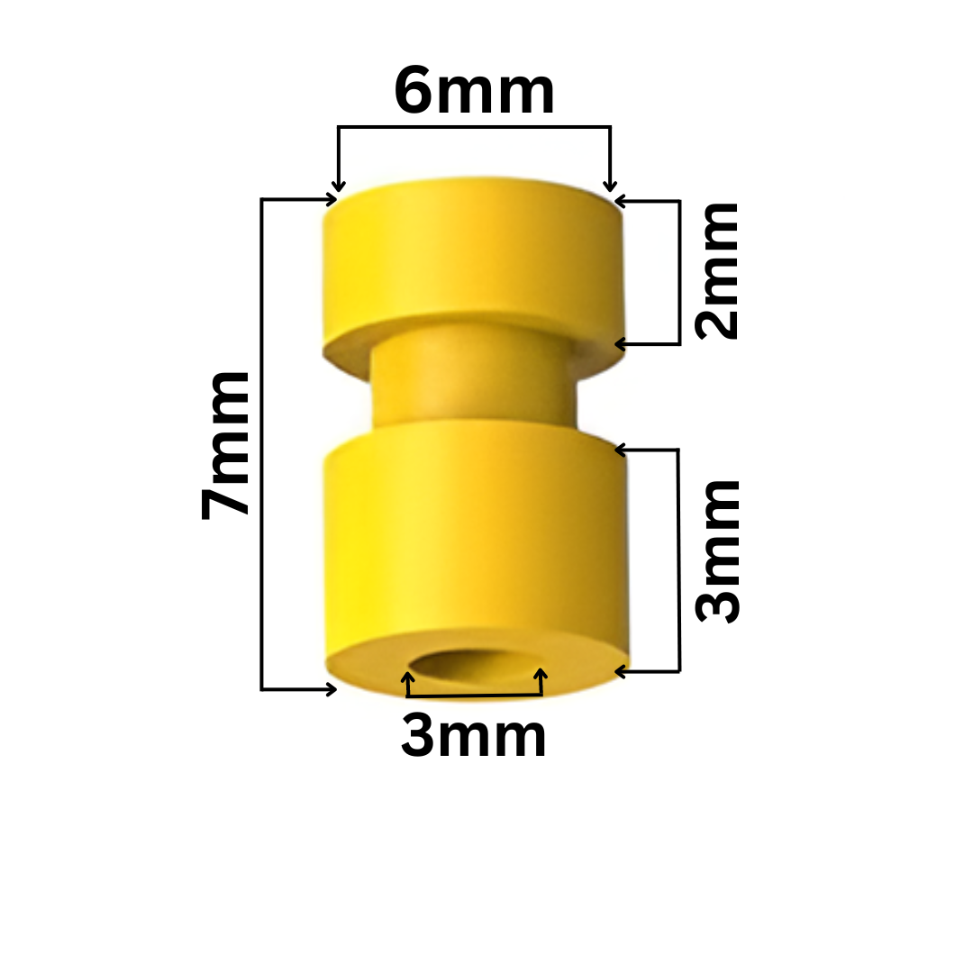 M2 Rubber Damper Balls For F4 Flight Controller (7×6×3) (4pcs).