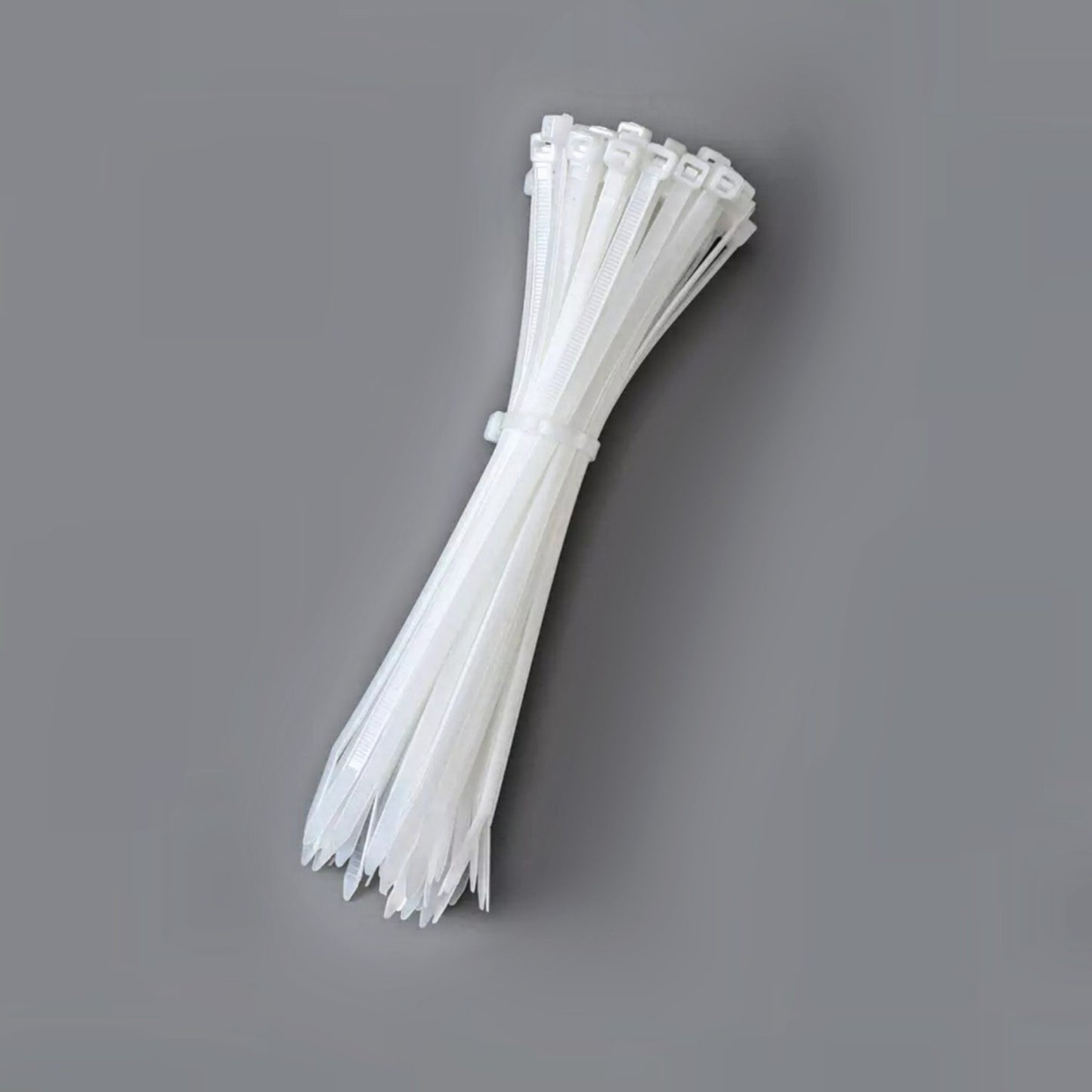 Self Locking Adjustable Nylon Cable Ties | Zip Ties (White) 100pcs - 100mm.