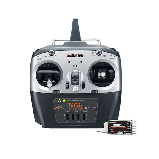 Radiolink T8FB 2.4GHz 8 Channels RC Remote Transmitter with Receiver R8EF Dual Stick Controller