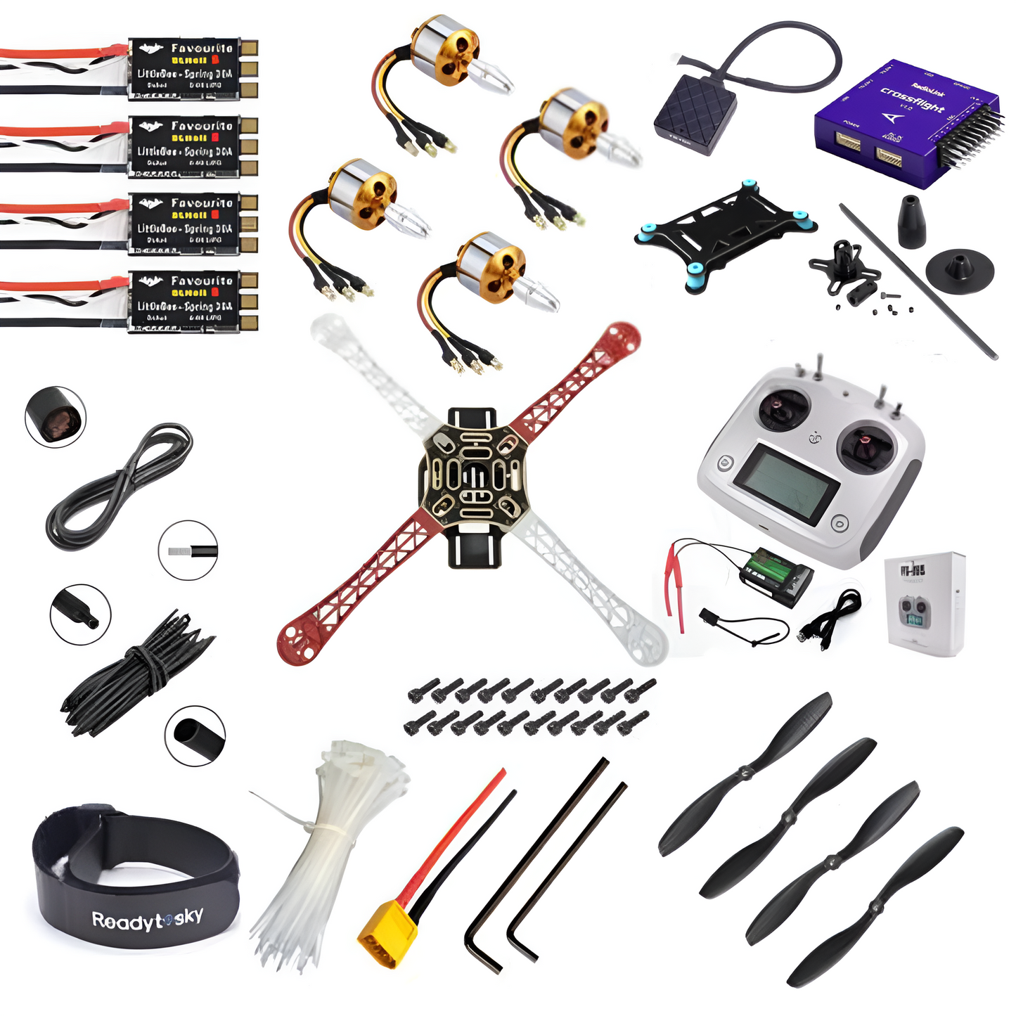 Radiolink Crossflight Flight Controller With GPS TS100 F450 Quadcopter Advance Drone Kit - i6s