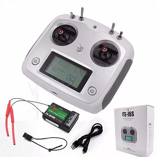 FlySky FS-i6s 2.4G 10CH Radio Transmitter With FS-iA10b 10CH Receiver.