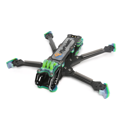 FlyFishRC Volador II VD5 T700 Frame Kit - Tropical Mix.