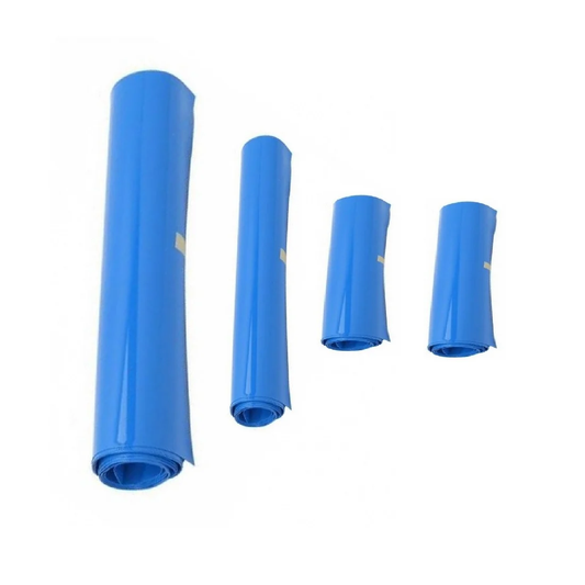 PVC Heat Shrink Sleeve 50mm Sky Blue – (1Mtr).