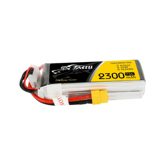 TATTU 2300mAh 11.1V 75C 3S1P Lipo Battery.